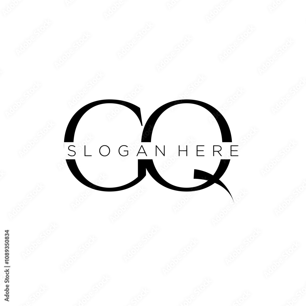 GQ initial monogram logo with bussines style dsign GQ initial monogram logo with bussines style dsign