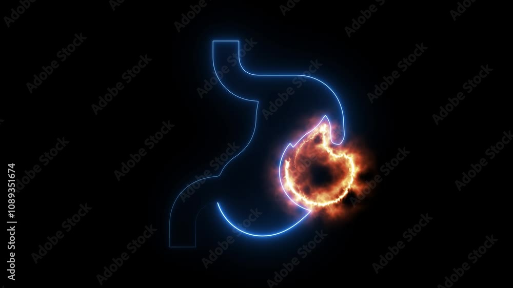 liver organ icon with glowing neon effect on black background. liver organ icon with glowing neon effect on black background.
