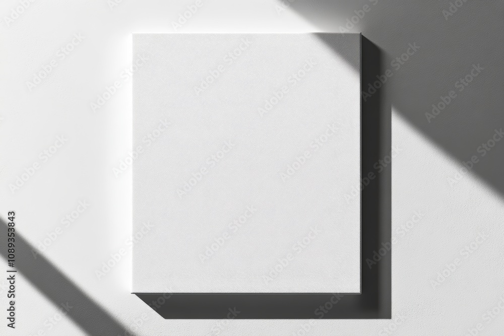 Blank canvas with soft shadows for creativity. Blank canvas with soft shadows for creativity.