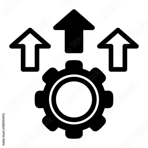 Productivity icon line vector illustration