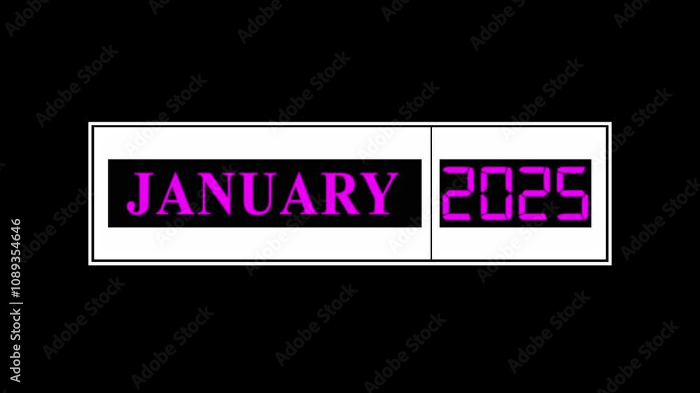 A calendar showing each month from January 2024 to January 2025. A calendar showing each month from January 2024 to January 2025.