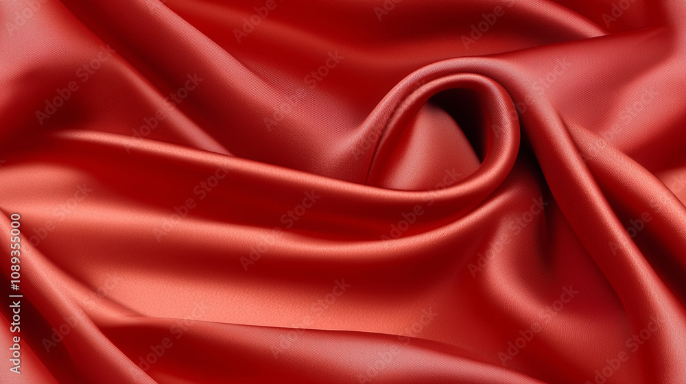 Obraz premium Red silk fabric