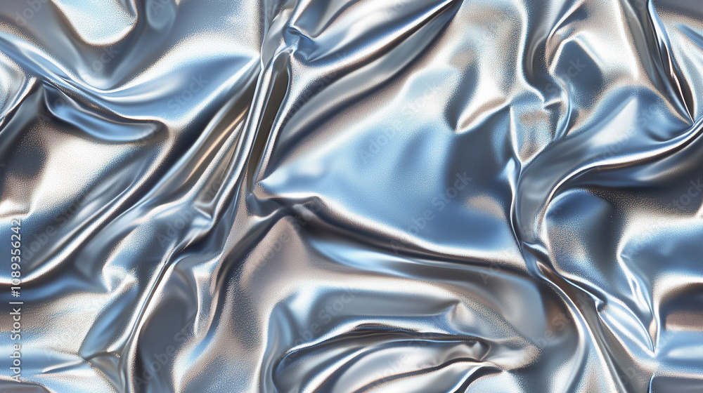 Silver metallic liquid material or fabric Silver metallic liquid material or fabric
