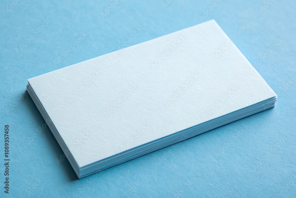 Clean and Simple Business Card Design in Light Blue, modern style, empty space Clean and Simple Business Card Design in Light Blue, modern style, empty space