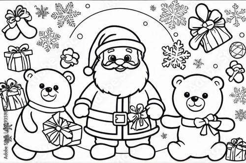 Santa Claus Scene Surrounded By Teddy Bears At 19-11-2024