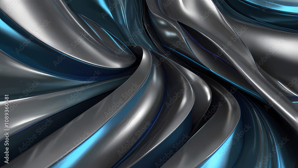 abstract background with a modern aesthetic, using flowing shapes and metallic hues like silver and steel blue abstract background with a modern aesthetic, using flowing shapes and metallic hues like silver and steel blue