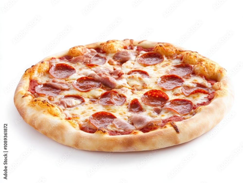 delicious pepperoni pizza with melted cheese and crispy crust delicious pepperoni pizza with melted cheese and crispy crust