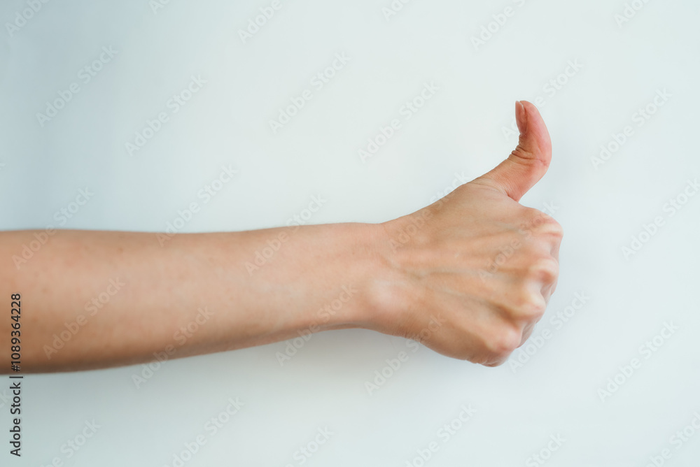 hand gesture on a white background hand gesture on a white background