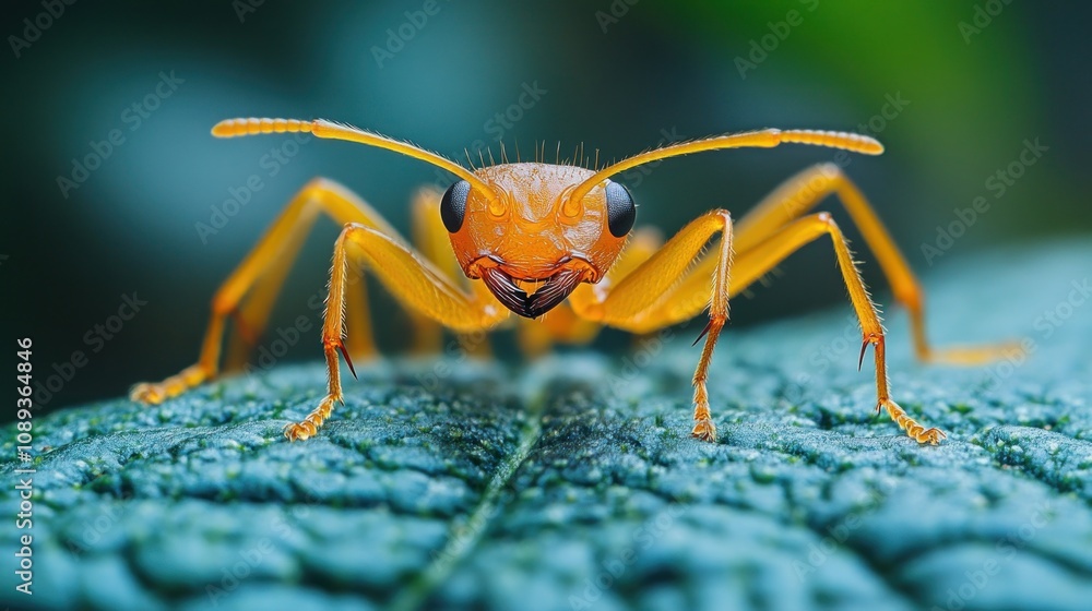 Macro Photography of an Orange Ant Macro Photography of an Orange Ant
