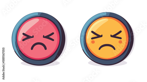 No Sleep Sign Icon Vector Flat Cartoon Graph