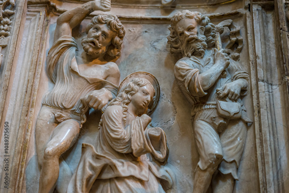 Exquisite Religious Sculpture Inside Ávila Cathedral Exquisite Religious Sculpture Inside Ávila Cathedral