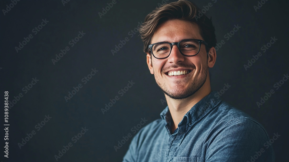 A team leader smiles confidently at the camera, symbolizing trust and motivation for their team. A team leader smiles confidently at the camera, symbolizing trust and motivation for their team.