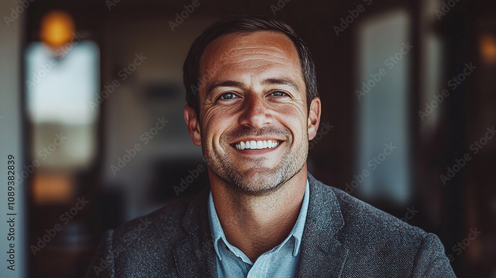 A team leader smiles confidently at the camera, symbolizing trust and motivation for their team. A team leader smiles confidently at the camera, symbolizing trust and motivation for their team.