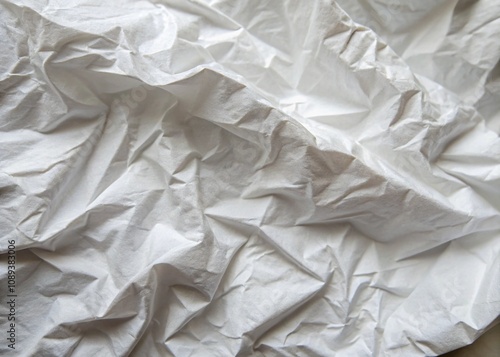 crumpled white paper