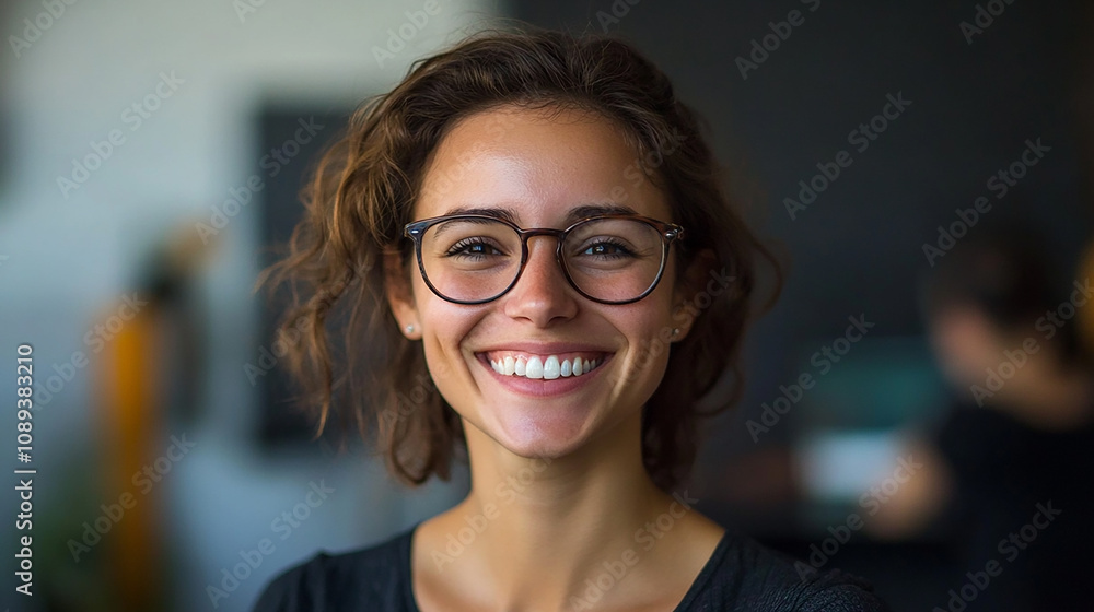 A team leader smiles confidently at the camera, symbolizing trust and motivation for their team. A team leader smiles confidently at the camera, symbolizing trust and motivation for their team.
