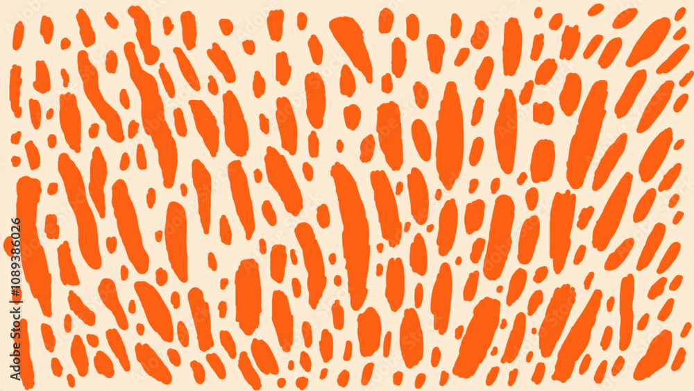 Formas orgânicas abstratas. Elementos contemporâneos inspirados no padrão leopardo, conjunto de rabiscos desenhados à mão, ilustração vetorial moderna