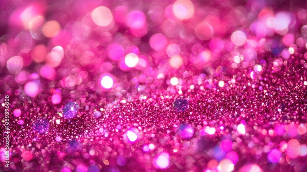 Vibrant pink glitter bokeh background with shimmering diamond dust, creating a luxurious and dazzling texture with a mesmerizing blurred light effect. Vibrant pink glitter bokeh background with shimmering diamond dust, creating a luxurious and dazzling texture with a mesmerizing blurred light effect.