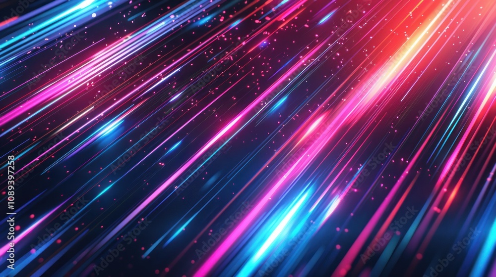 Abstract colorful light streaks and particles. Abstract colorful light streaks and particles.
