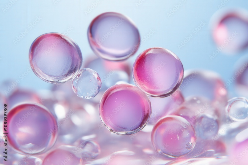 colorful bubbles floating in a soft background, creating a dreamy and abstract effect colorful bubbles floating in a soft background, creating a dreamy and abstract effect