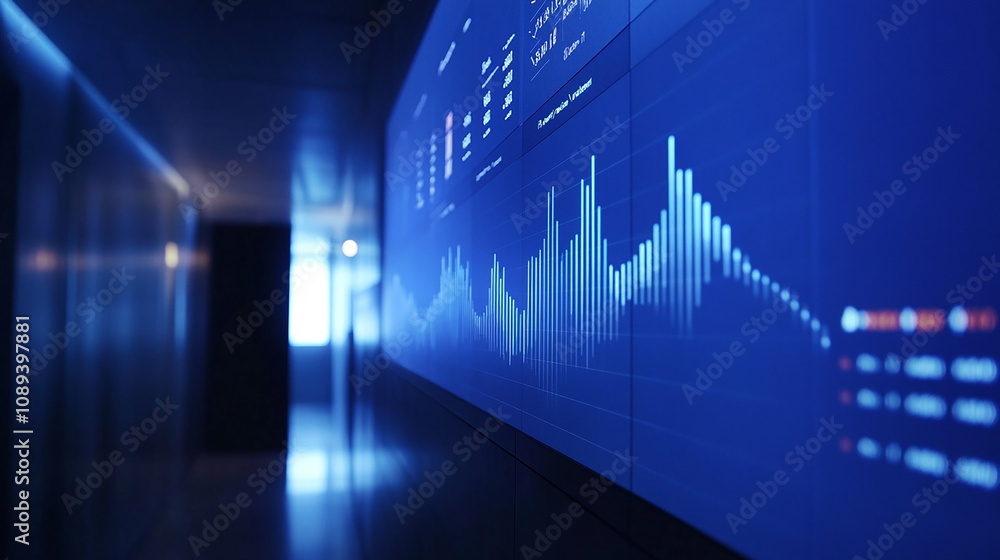 The growth graph on the screen reveals significant sales increases, exciting everyone in the meeting room. The growth graph on the screen reveals significant sales increases, exciting everyone in the meeting room.