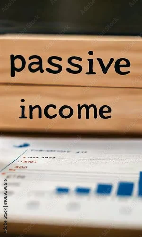 Concept of passive income with investments Concept of passive income with investments