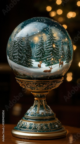 Artistic Globe Featuring A ...