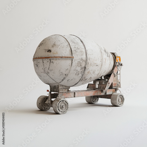 Cement Mixer Isolated