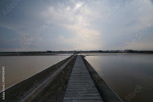 Wallpaper Mural Exploring salt farming practices coastal region landscape photography natural environment wide angle sustainable agriculture Torontodigital.ca
