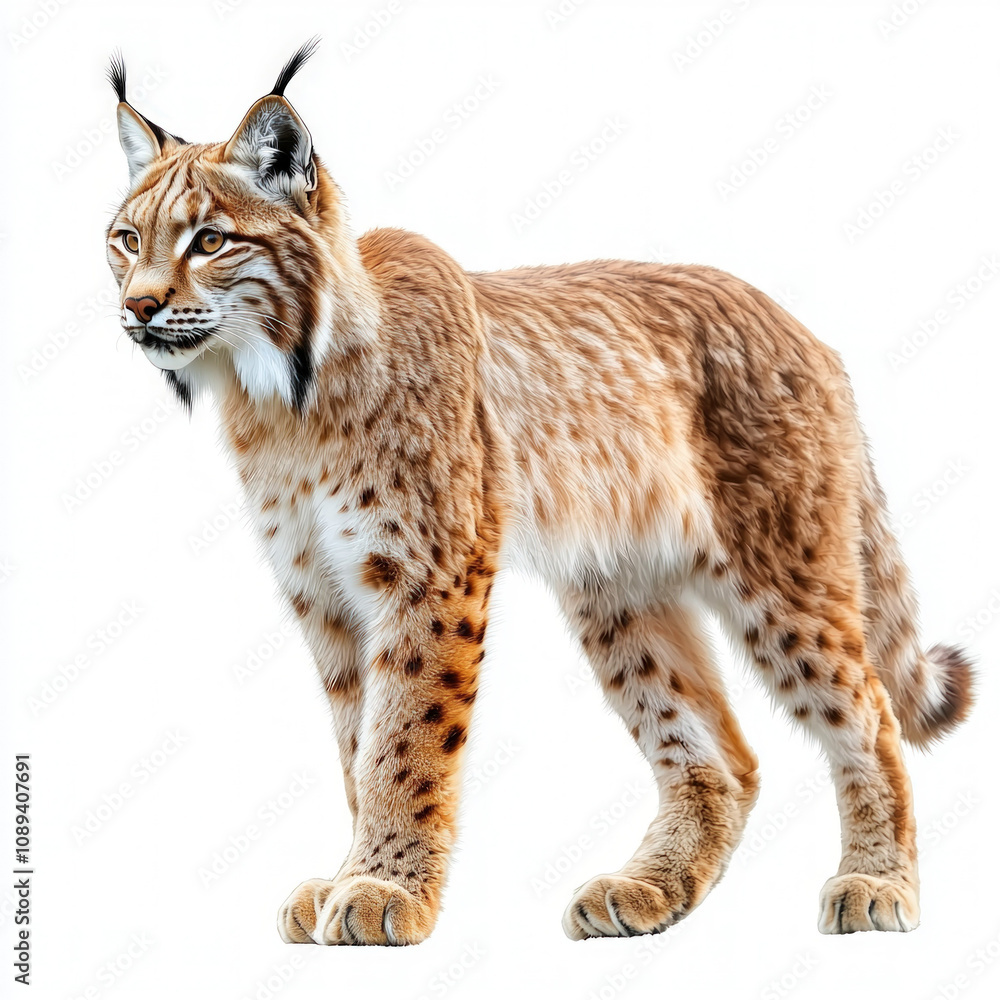 Obraz premium Lynx Isolated