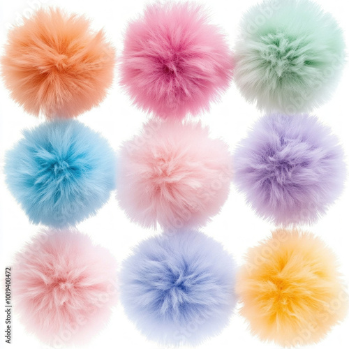 Pom Poms Isolated