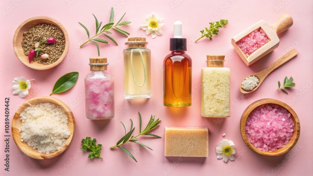 Aromatic Spa Essentials Pink Himalayan Salt, Sea Salt, Essential Oils, and Natural Herbs for a Relaxing Home Ritual Aromatic Spa Essentials Pink Himalayan Salt, Sea Salt, Essential Oils, and Natural Herbs for a Relaxing Home Ritual