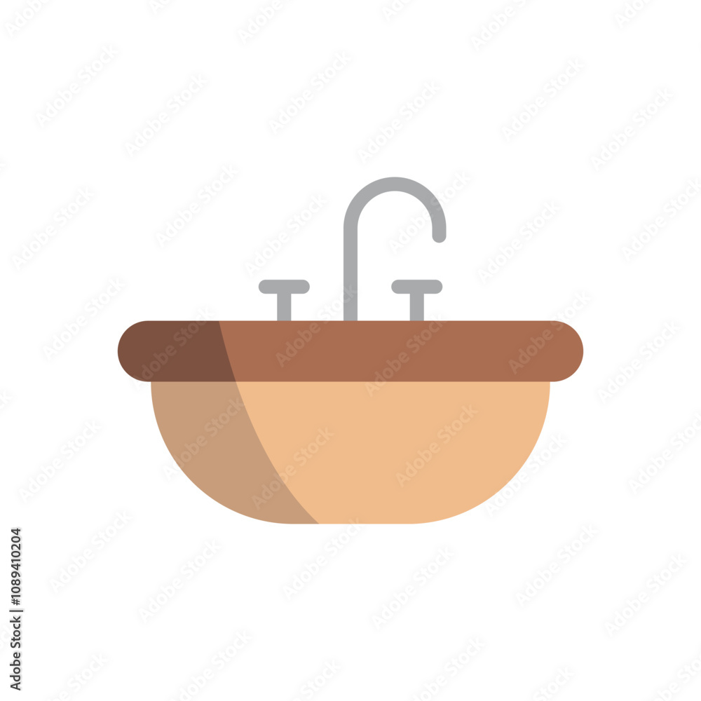 Sink icon features clean lines and elegance, enhancing any digital concept. Sink icon features clean lines and elegance, enhancing any digital concept.