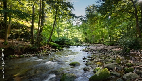 stream in the forest