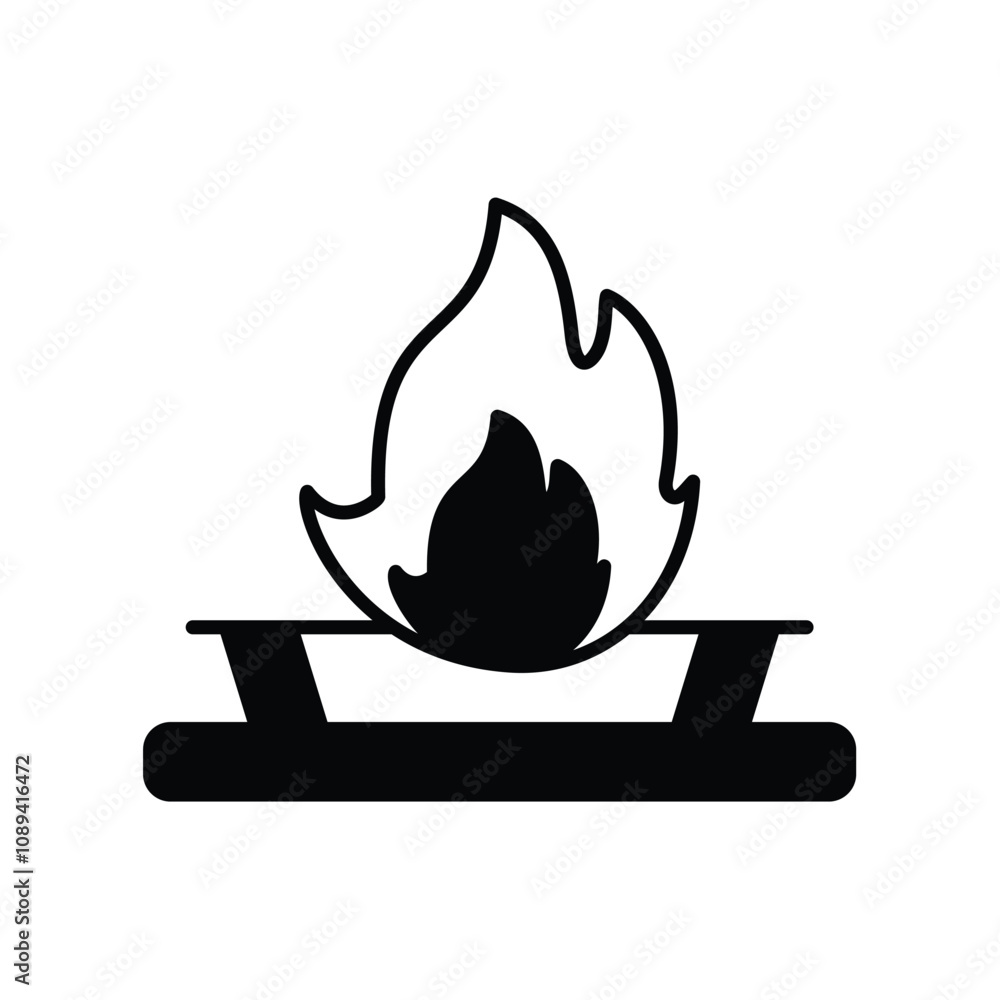 fossil fuel glyph icon with white background vector stock illustration fossil fuel glyph icon with white background vector stock illustration