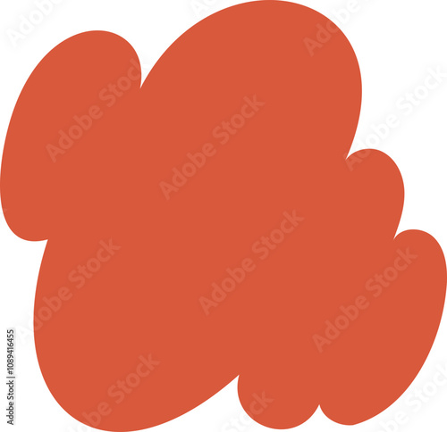 abstract organic shape vector illustration