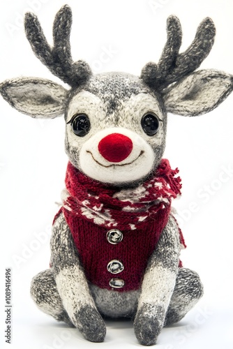 Cozy Christmas Reindeer Plush Toy 