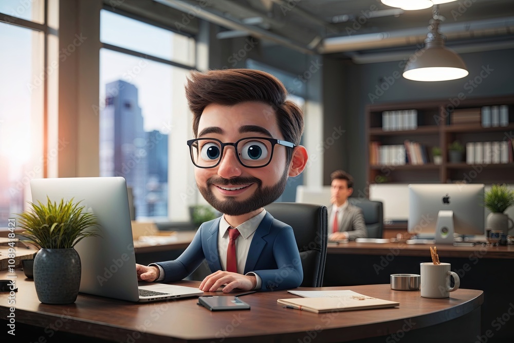 3D Animated Character Design for Entrepreneurs in the Workplace 3D Animated Character Design for Entrepreneurs in the Workplace