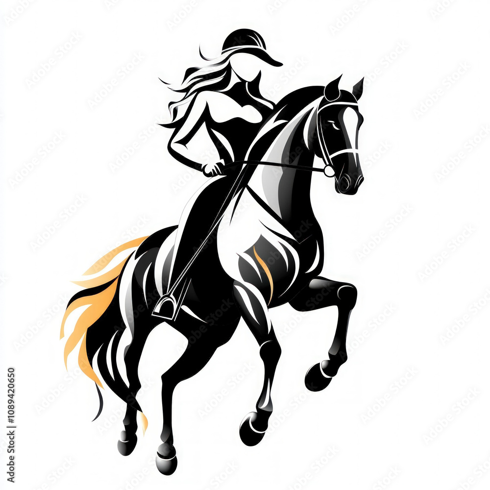 Equestrian Isolated Equestrian Isolated