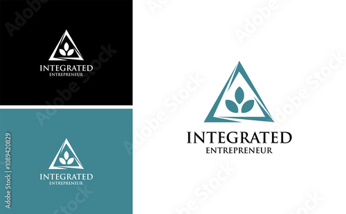 integrated entrepreneur logo dynamic connect for community leadership coach design