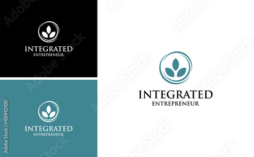 integrated entrepreneur logo dynamic connect for community leadership coach design