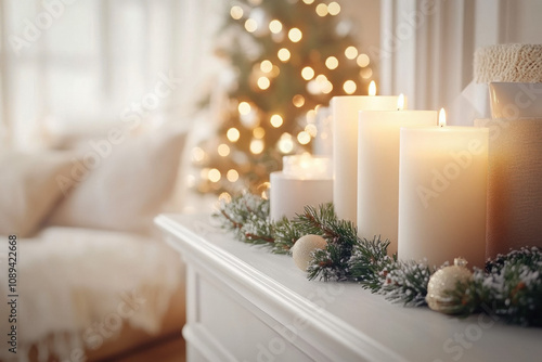 Mantle Decorated For Christ...