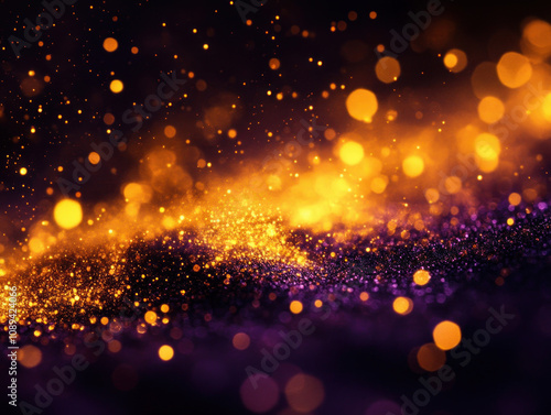 Purple And Gold Background
