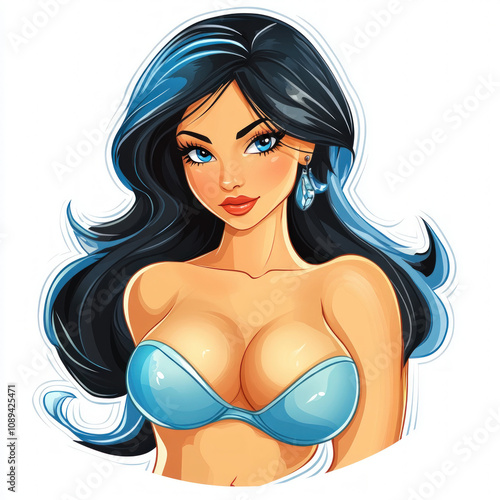 Swimsuit Model Isolated
