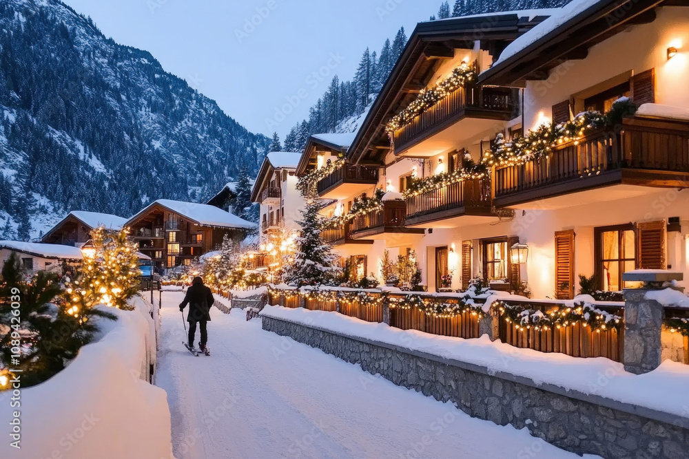 Fototapeta premium Val Di Sole In Winter