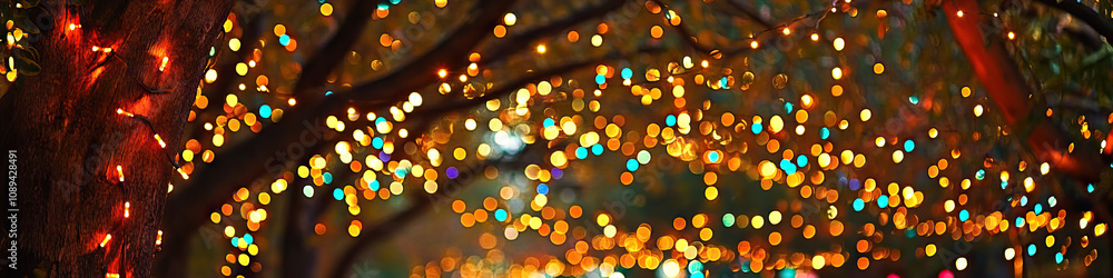 Twinkling Lights: A string of fairy lights, curling around trees and picnic blankets, creating a cozy, festive atmosphere. Twinkling Lights: A string of fairy lights, curling around trees and picnic blankets, creating a cozy, festive atmosphere.