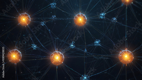 Wallpaper Mural Modern Blockchain Technology Visualized for Decentralized Data Storage, Cryptocurrency, and Secure Digital Transactions with Glowing Nodes Torontodigital.ca