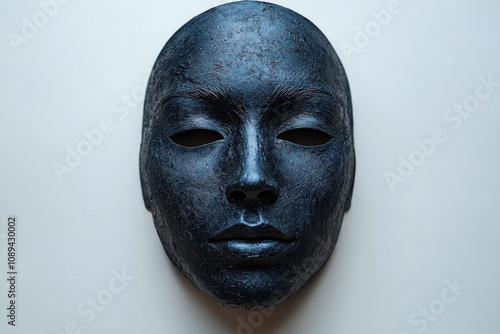 Black Mask On White Background