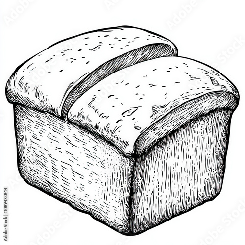 Silhouette Bread Loaf, Blac...