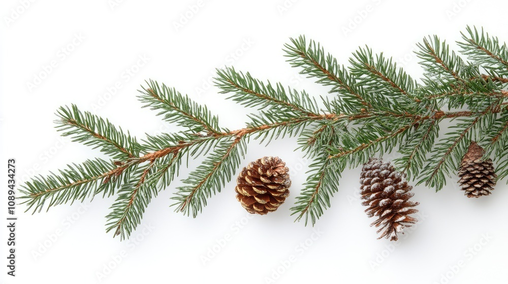 pine branch with cones pine branch with cones