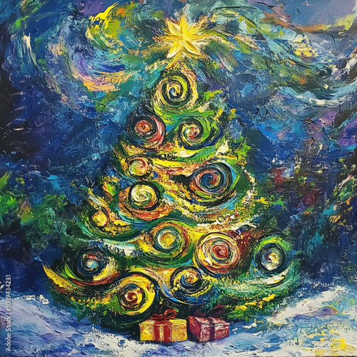 Swirly Christmas Tree